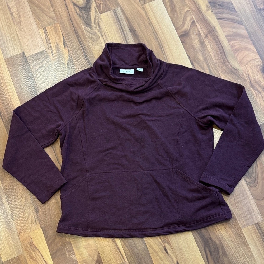 L.L. BeanWomen's Deep Burgundy Cowl Neck Sweater
